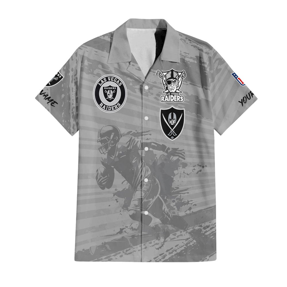 Sportswearmerch Las Vegas Raiders NFL Personalized Hawaiian Shirt For Fan