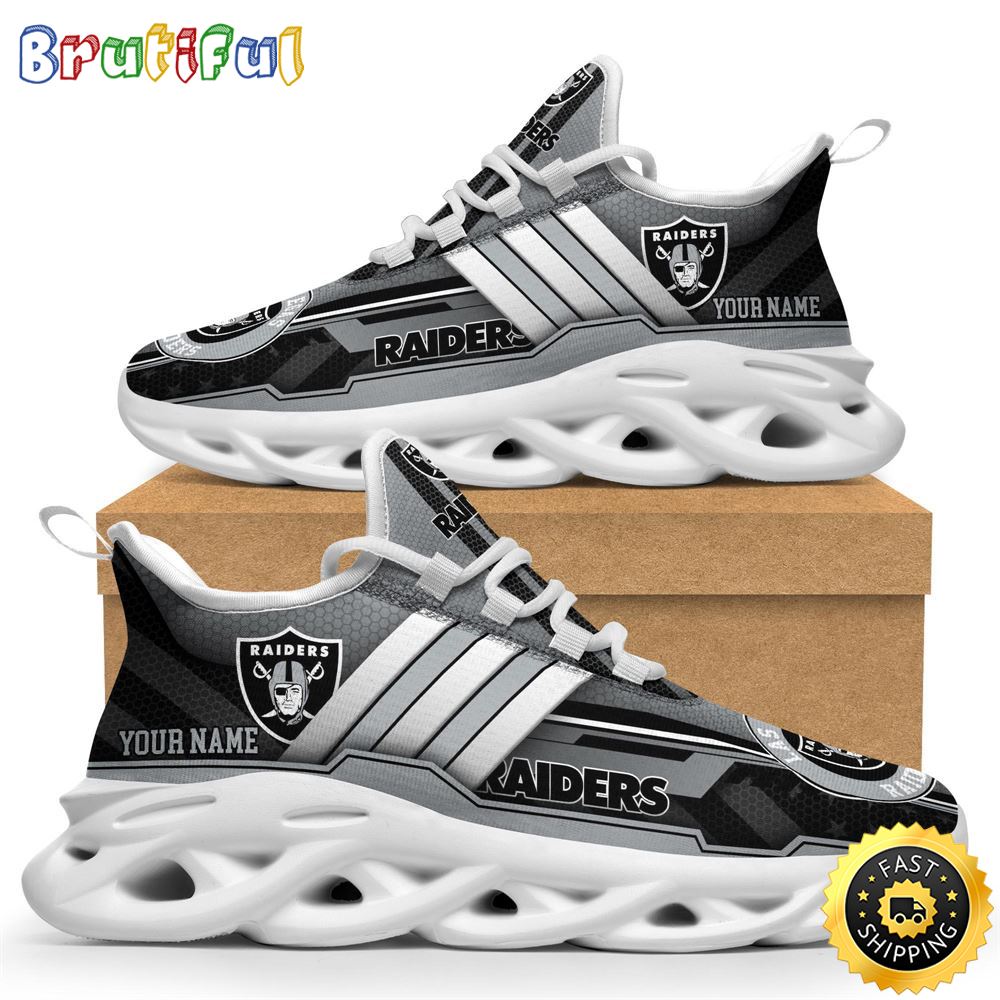 Sportswearmerch Las Vegas Raiders NFL Sneaker Max Soul Shoes For Fan