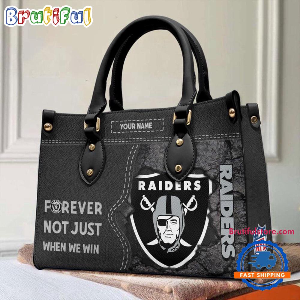 Sportswearmerch Las Vegas Raiders NFL Women's Leather Bag For Fan