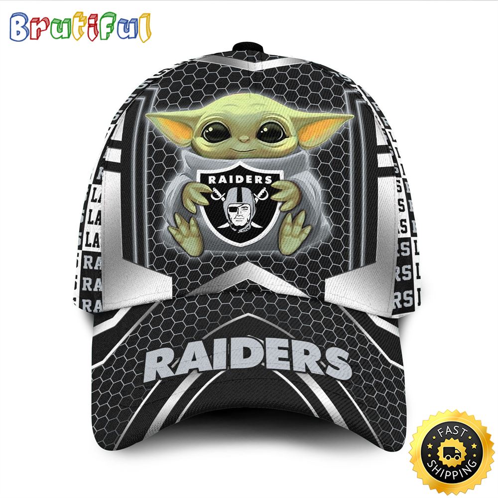 Sportswearmerch Las Vegas Raiders NFL x Baby Yoda Classic Cap For Fan