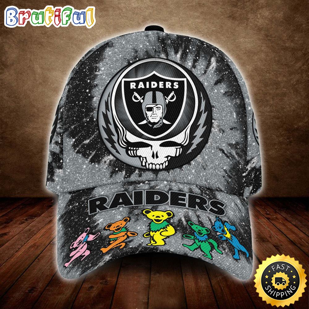 Sportswearmerch Las Vegas Raiders NFL x Grateful Dead Classic Cap For Fan