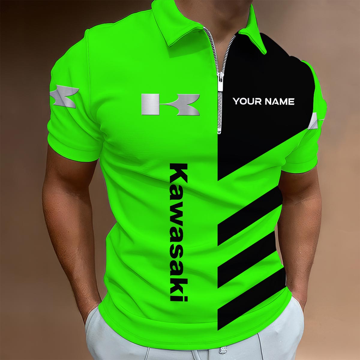 Sportswearmerch Lexus Car Lapel Zip Polo Shirt For Fan