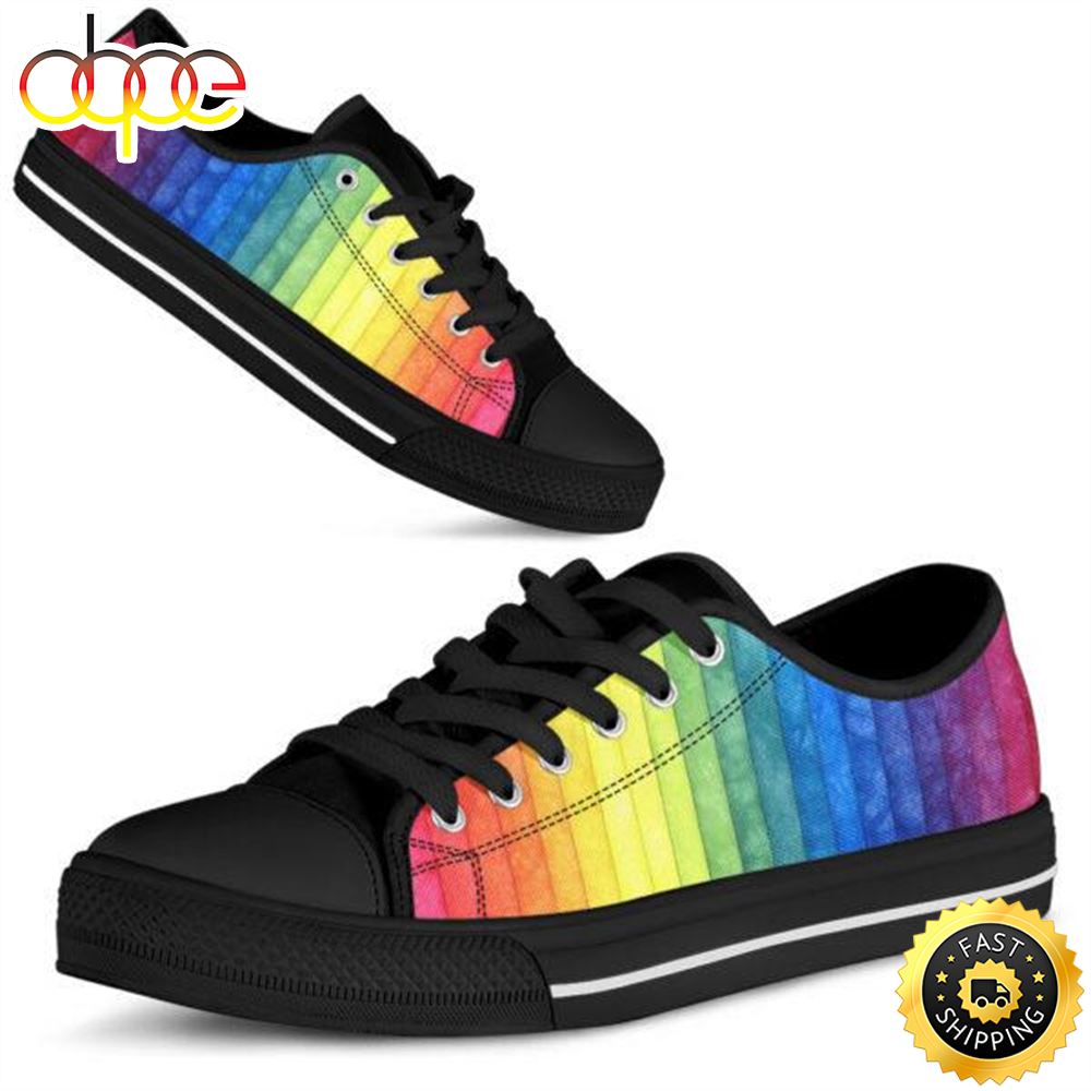 Sportswearmerch LGBT Pride Shoes Womens Tennis Custom Low Top Canvas Sneakers Shoes For Men And Women