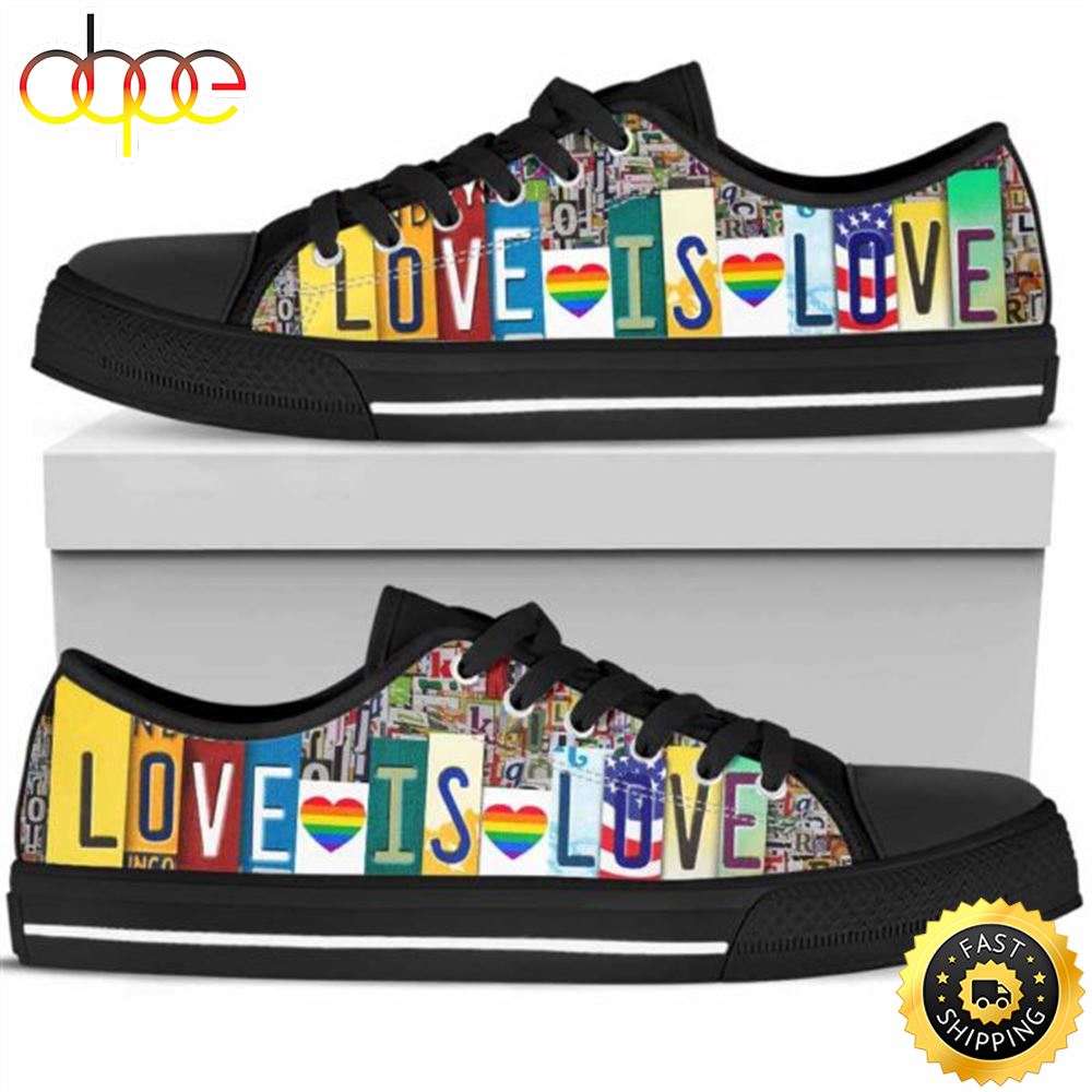 Sportswearmerch LGBT Tennis Shoes Gym Low Top Canvas Sneakers Shoes For Men And Women