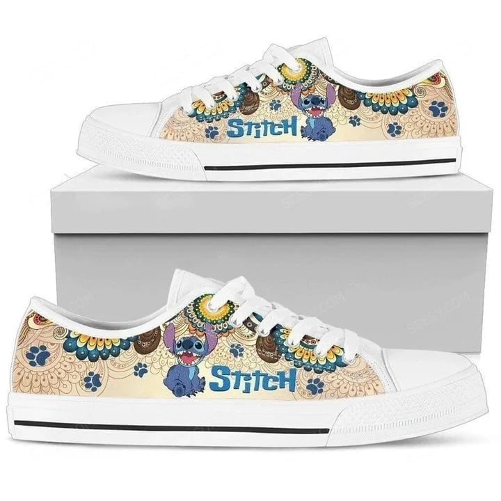 Sportswearmerch Lilo And Stitch Disney Movie Low Top Canvas Sneakers Shoes For Men And Women