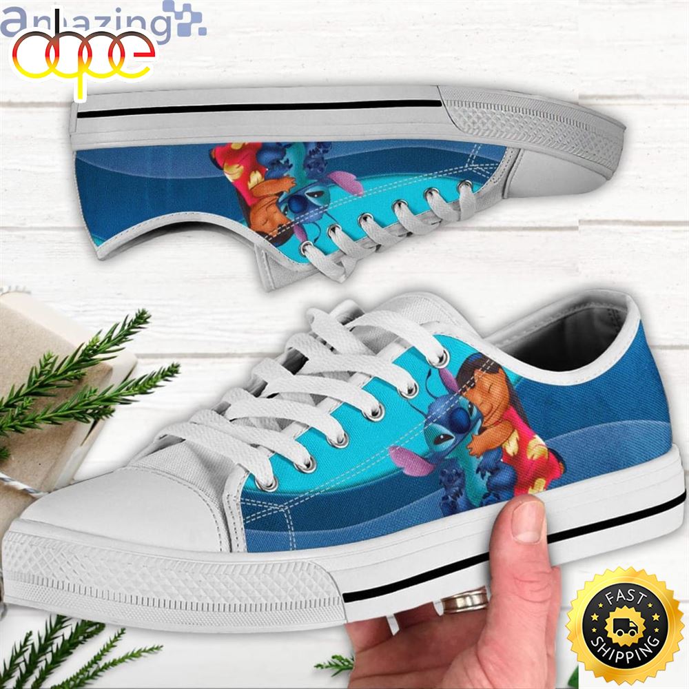 Sportswearmerch Lilo And Stitch Low Top Canvas Sneakers Shoes For Men And Women