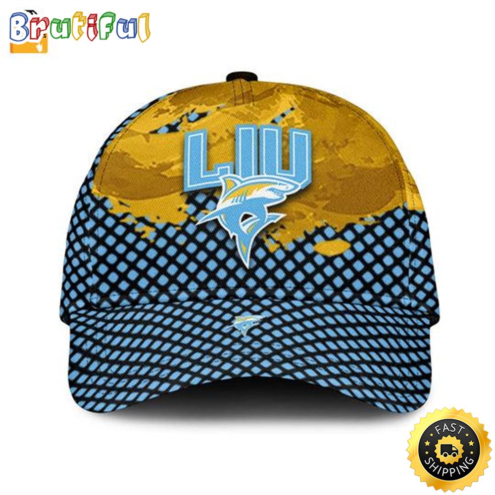 Sportswearmerch Long Island University Sharks NCAA Grunge Classic Cap For Fan