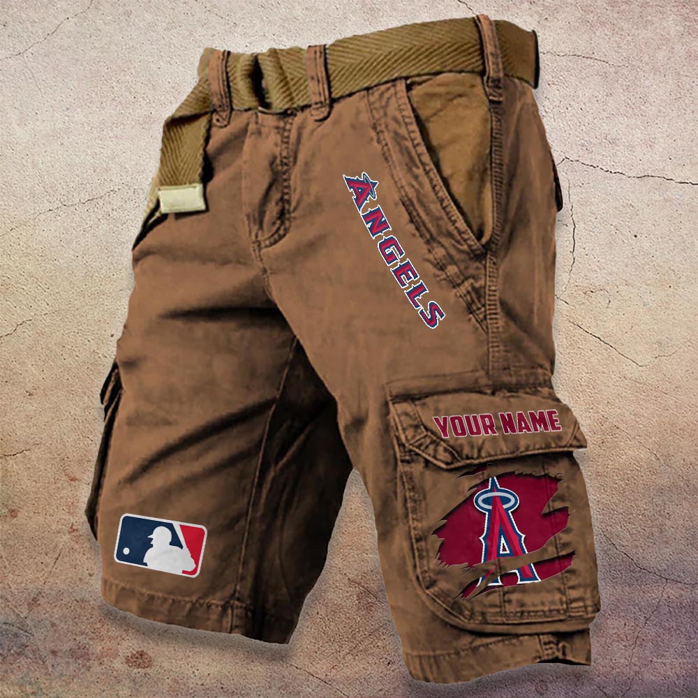 Sportswearmerch Los Angeles Angels MLB Denim Short For Fan