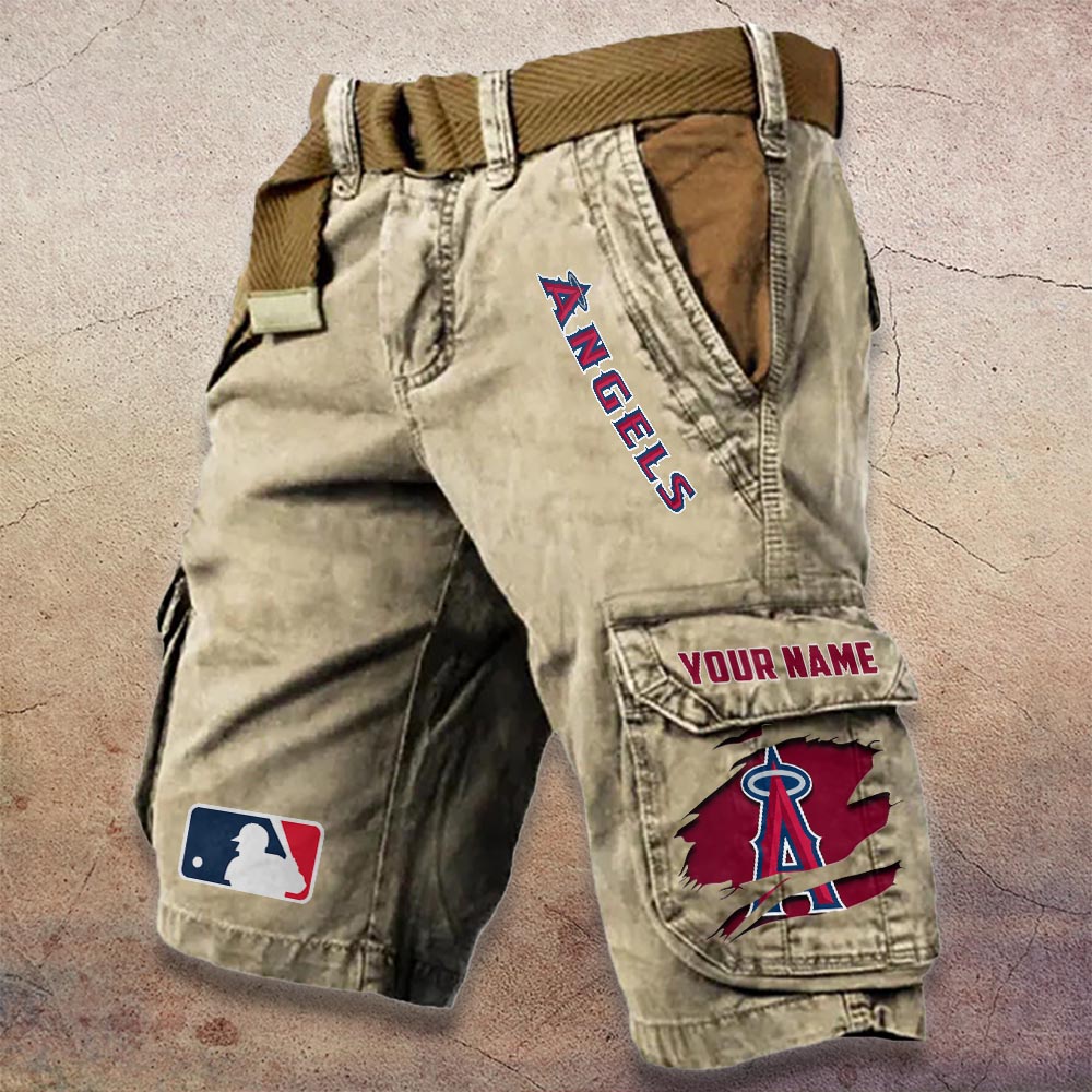 Sportswearmerch Los Angeles Angels MLB Denim Short For Fan