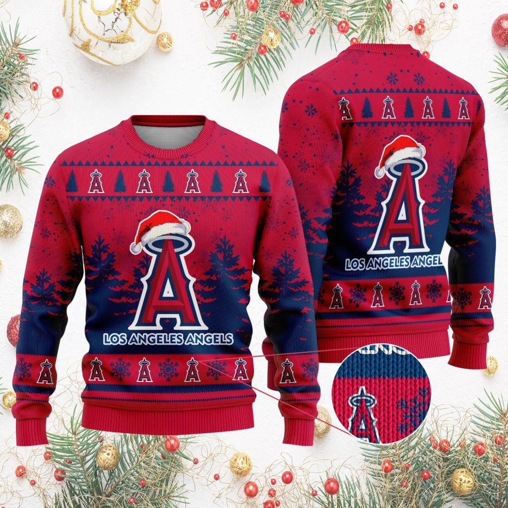 Sportswearmerch Los Angeles Angels MLB Funny Christmas Ugly Sweater For Fans
