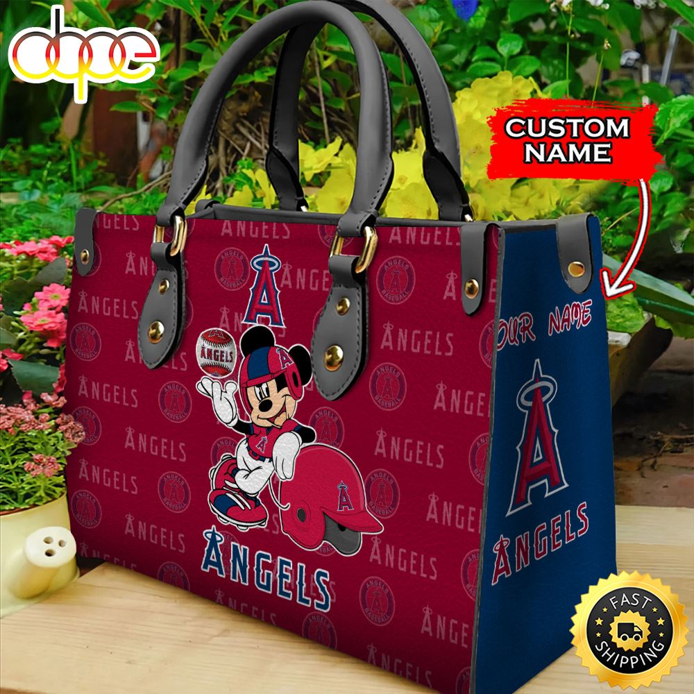 Sportswearmerch Los Angeles Angels MLB Mickey Leather Bag For Fan