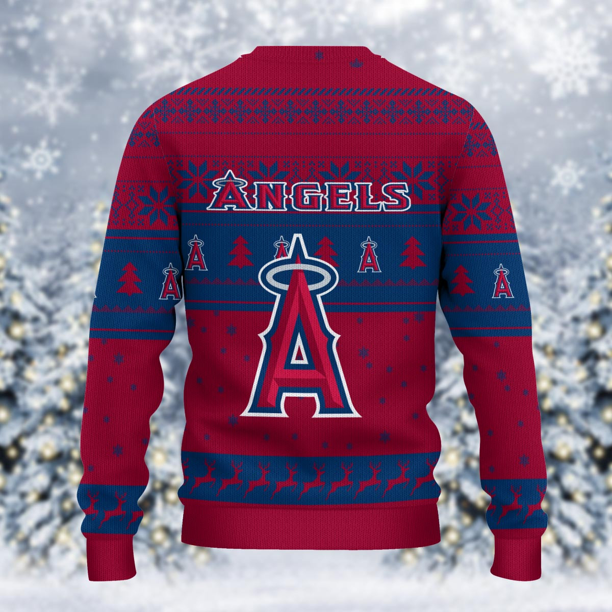 Sportswearmerch Los Angeles Angels MLB x Grinch Christmas Ugly Sweater For Fans