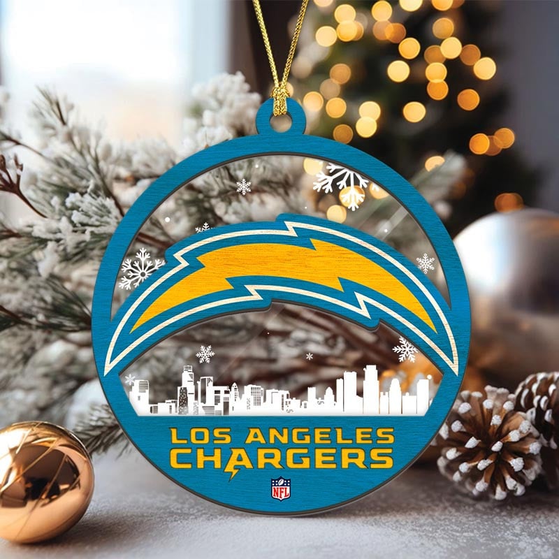 Sportswearmerch Los Angeles Chargers NFL Acrylic Mix Wooden Ornament Gift For Fans