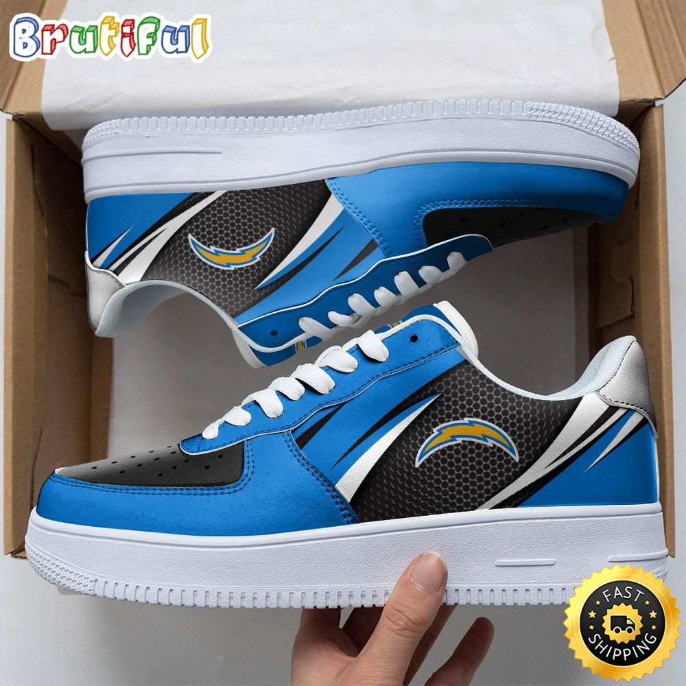 Sportswearmerch Los Angeles Chargers NFL Air Low-Top Sneakers Shoes For Men And Women