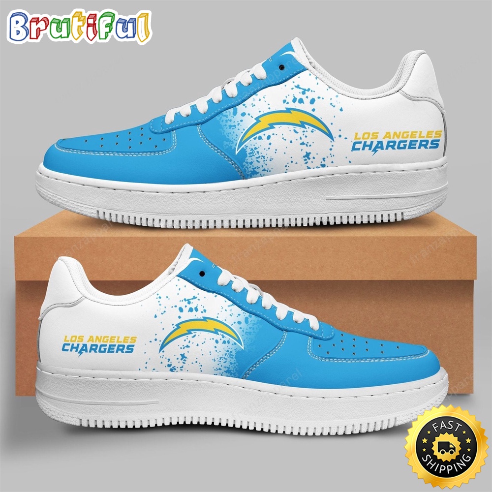 Sportswearmerch Los Angeles Chargers NFL Air Low-Top Sneakers Shoes For Men And Women
