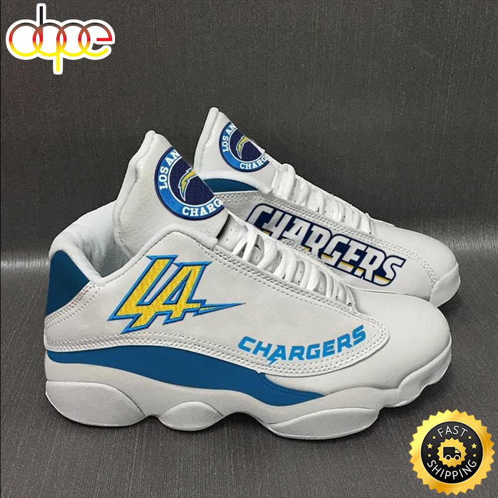 Sportswearmerch Los Angeles Chargers NFL AJ13 Sneakers Shoes For Men And Women