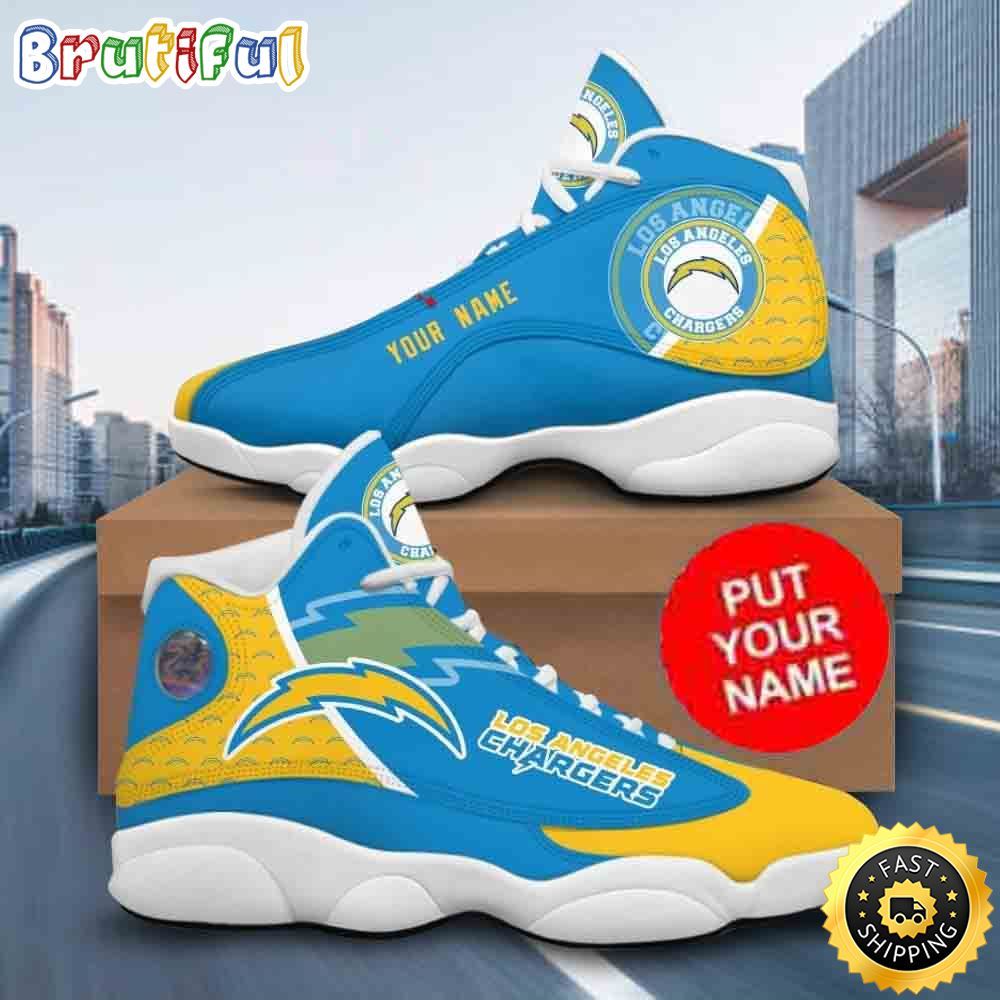 Sportswearmerch Los Angeles Chargers NFL AJ13 Sneakers Shoes For Men And Women
