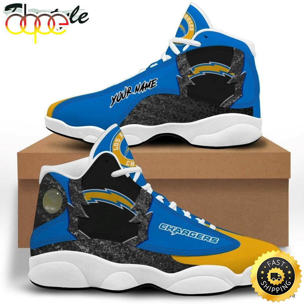 Sportswearmerch Los Angeles Chargers NFL AJ13 Sneakers Shoes For Men And Women