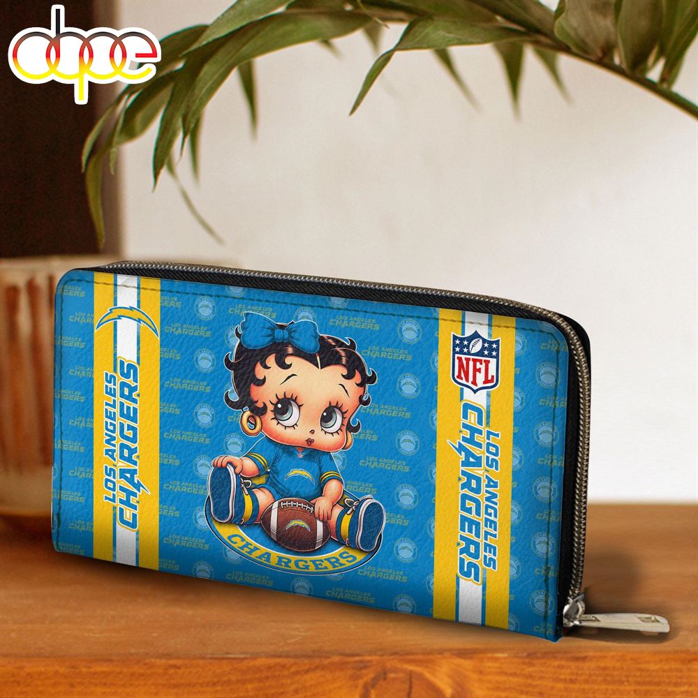 Sportswearmerch Los Angeles Chargers NFL Betty Boop Clutch Pure For Fan