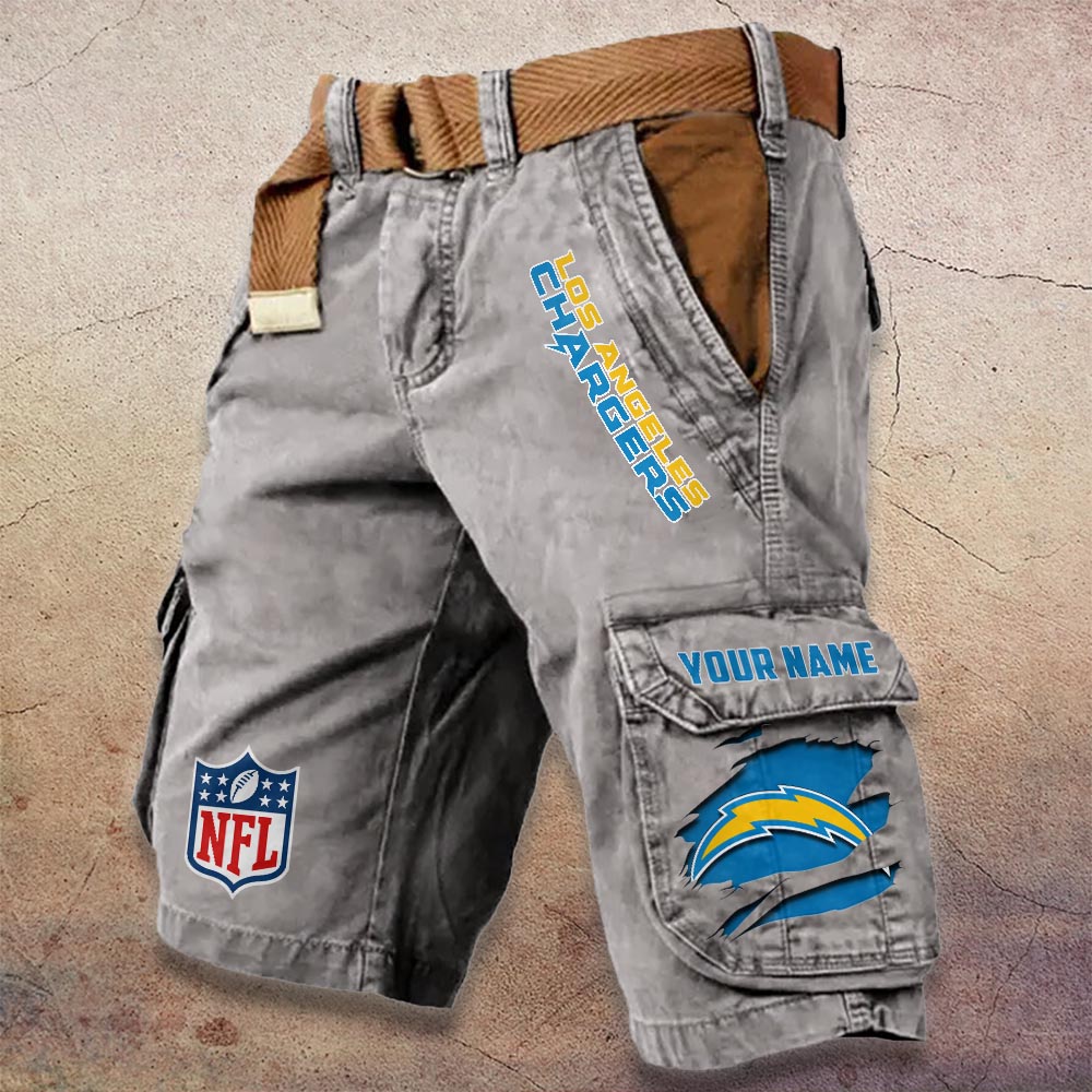 Sportswearmerch Los Angeles Chargers NFL Denim Short For Fan