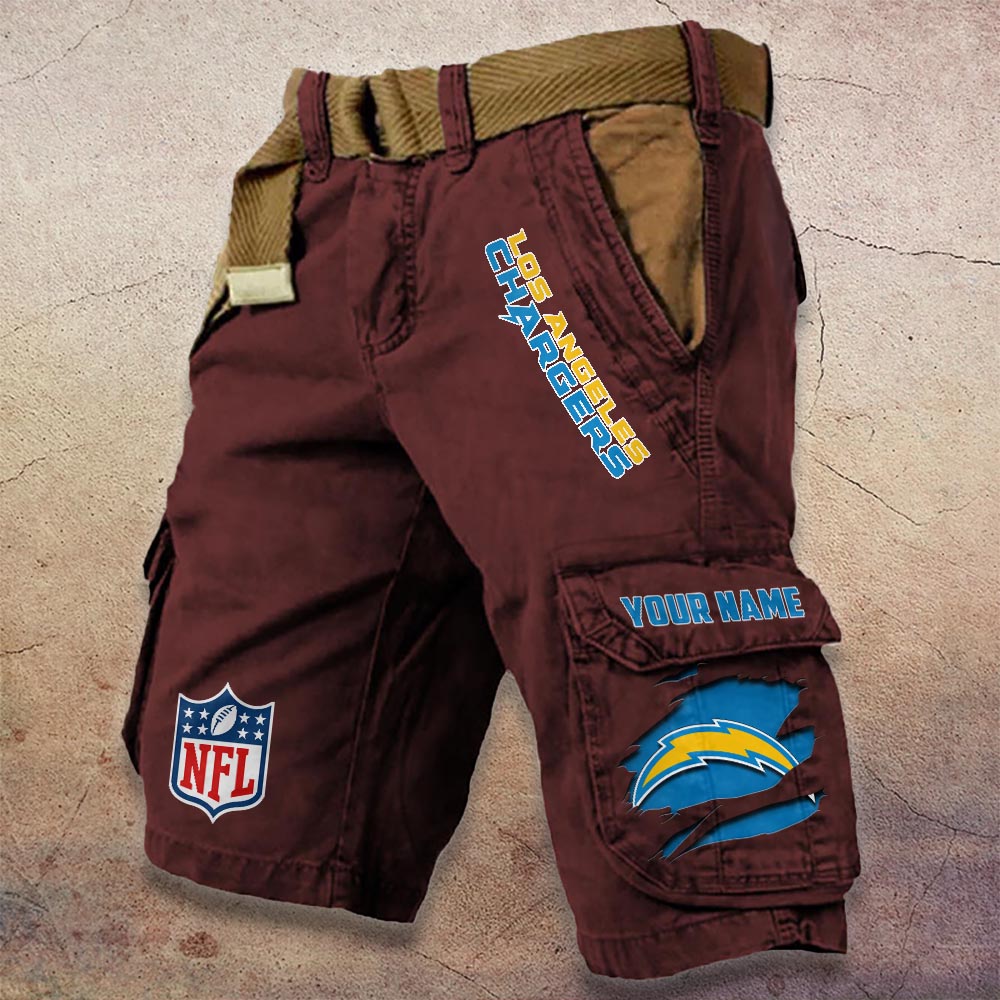 Sportswearmerch Los Angeles Chargers NFL Denim Short For Fan