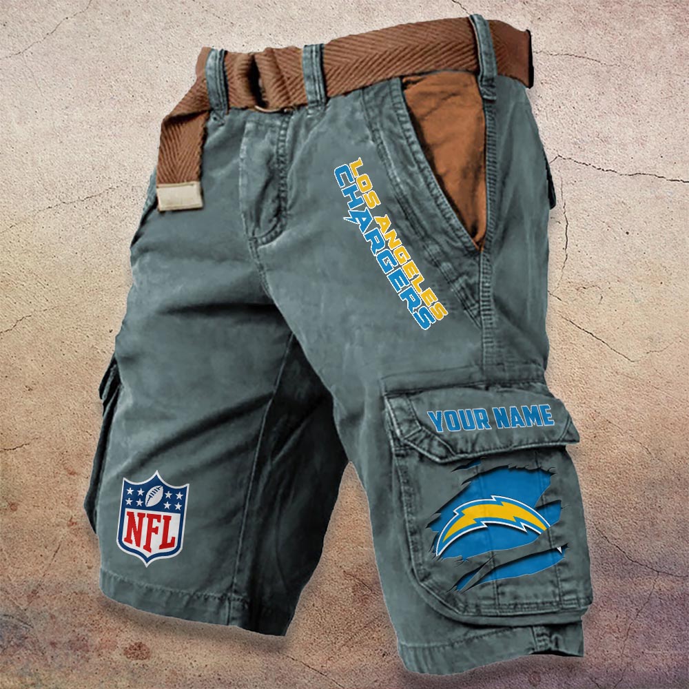 Sportswearmerch Los Angeles Chargers NFL Denim Short For Fan