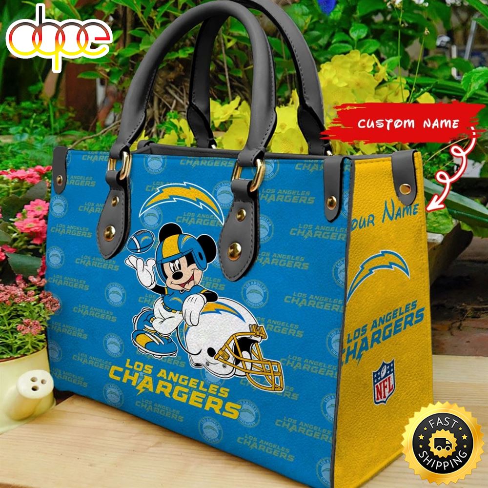 Sportswearmerch Los Angeles Chargers NFL Leather Bag For Fan