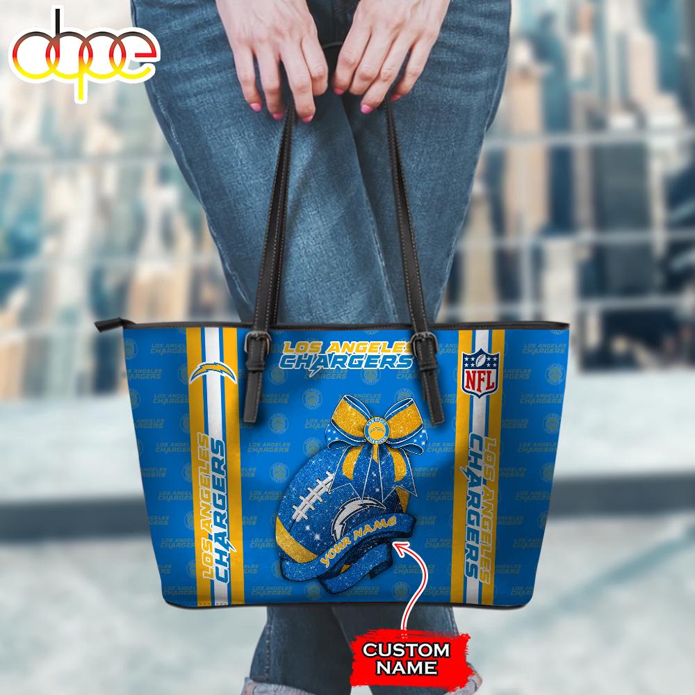 Sportswearmerch Los Angeles Chargers NFL Leather Tote Bag For Fan