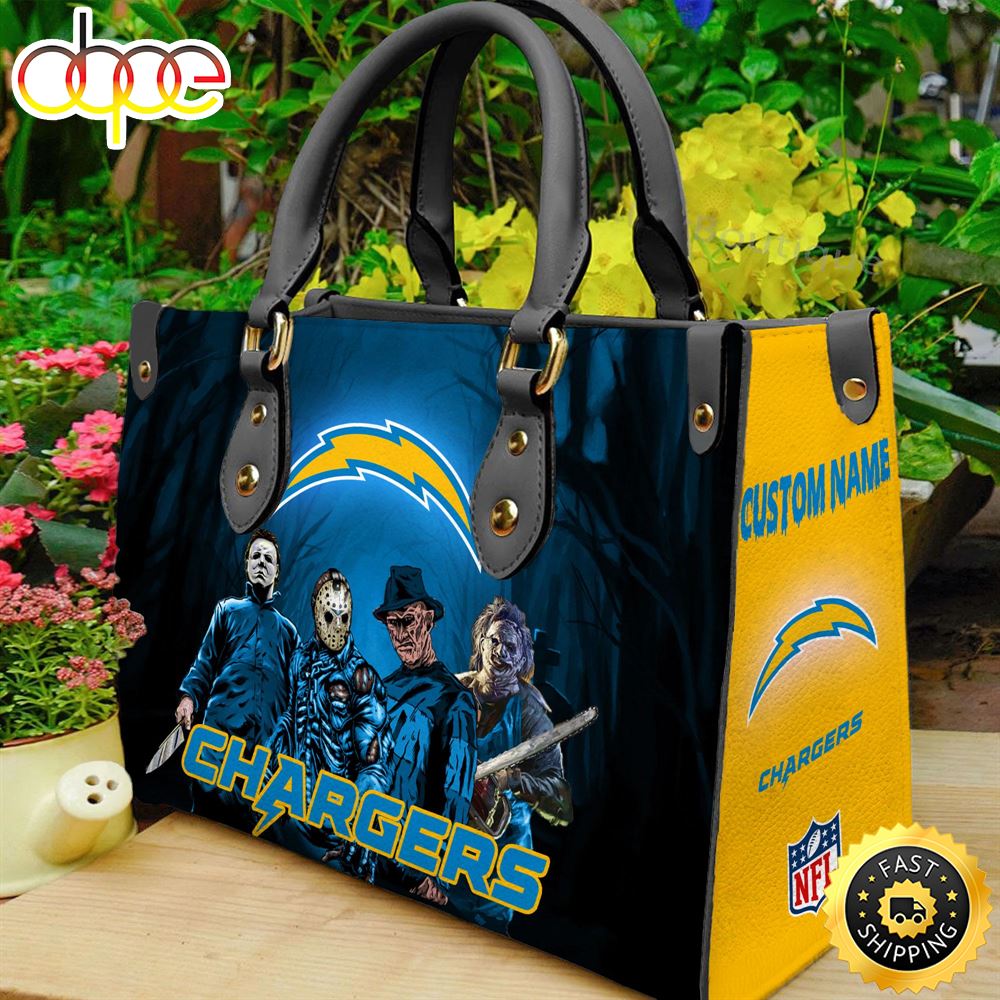 Sportswearmerch Los Angeles Chargers NFL Women Leather Hand Bag For Fan