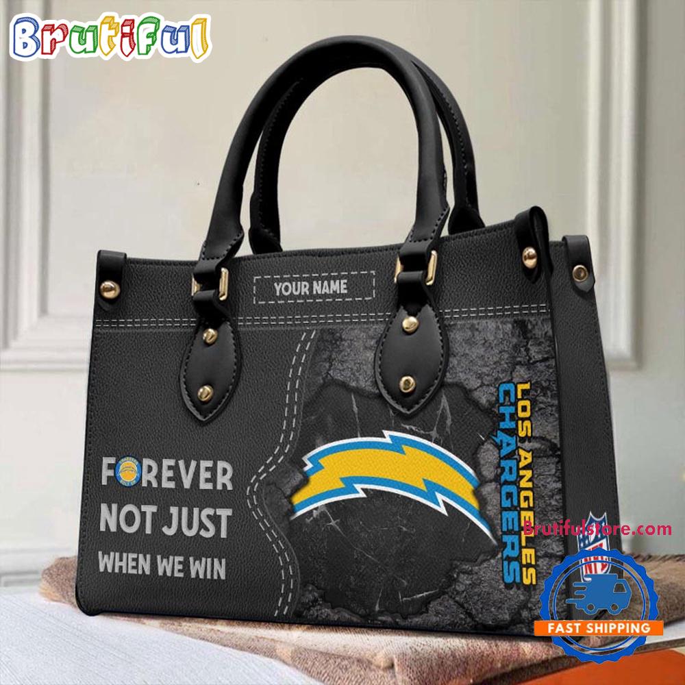 Sportswearmerch Los Angeles Chargers NFL Women's Leather Bag For Fan