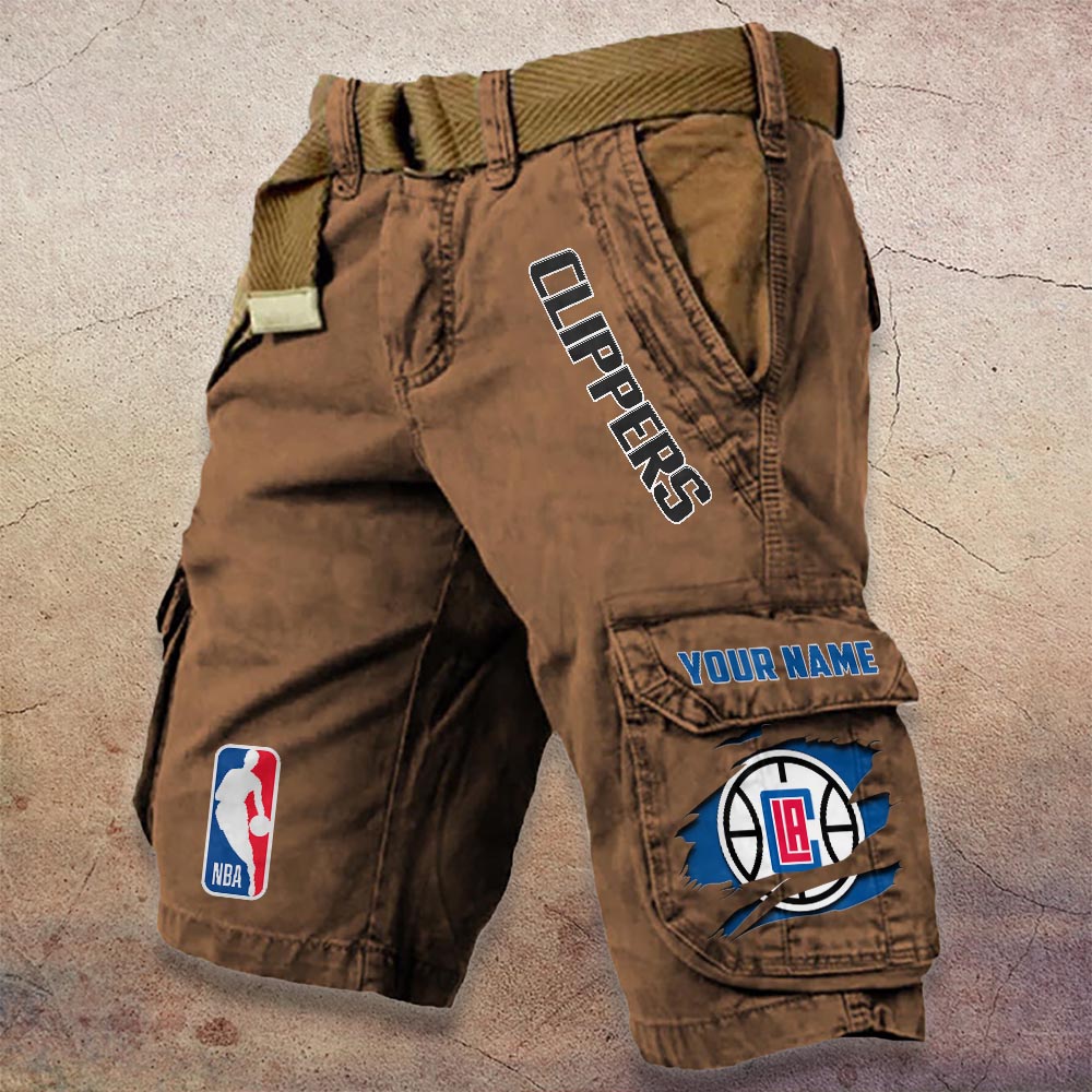 Sportswearmerch Los Angeles Clippers NBA Denim Short For Fan