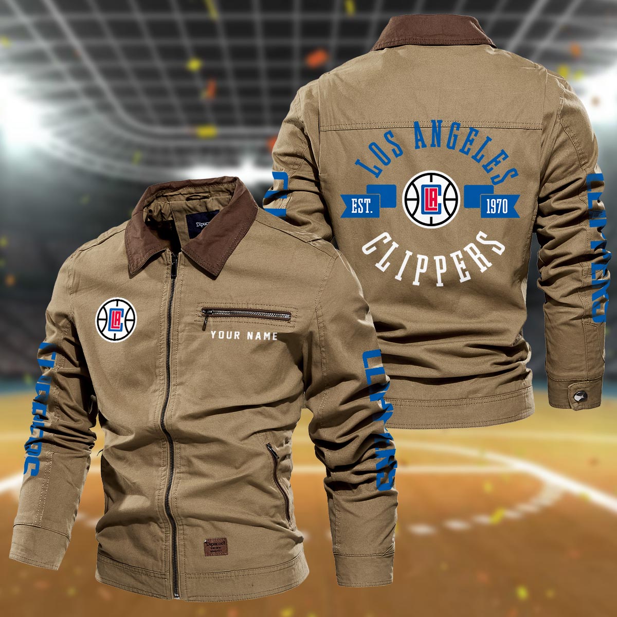 Sportswearmerch Los Angeles Clippers NBA Lapel Jacket For Fan
