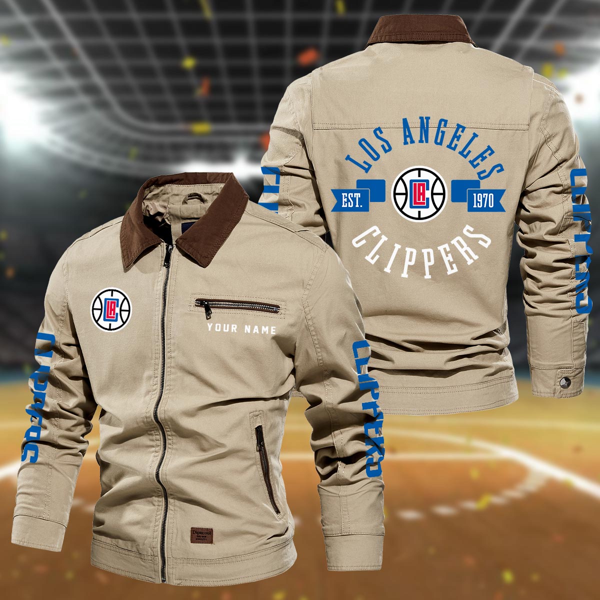 Sportswearmerch Los Angeles Clippers NBA Lapel Jacket For Fan