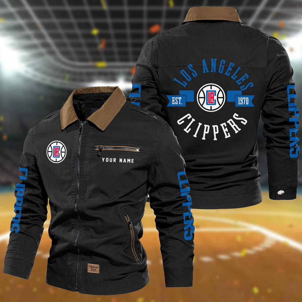 Sportswearmerch Los Angeles Clippers NBA Lapel Jacket For Fan