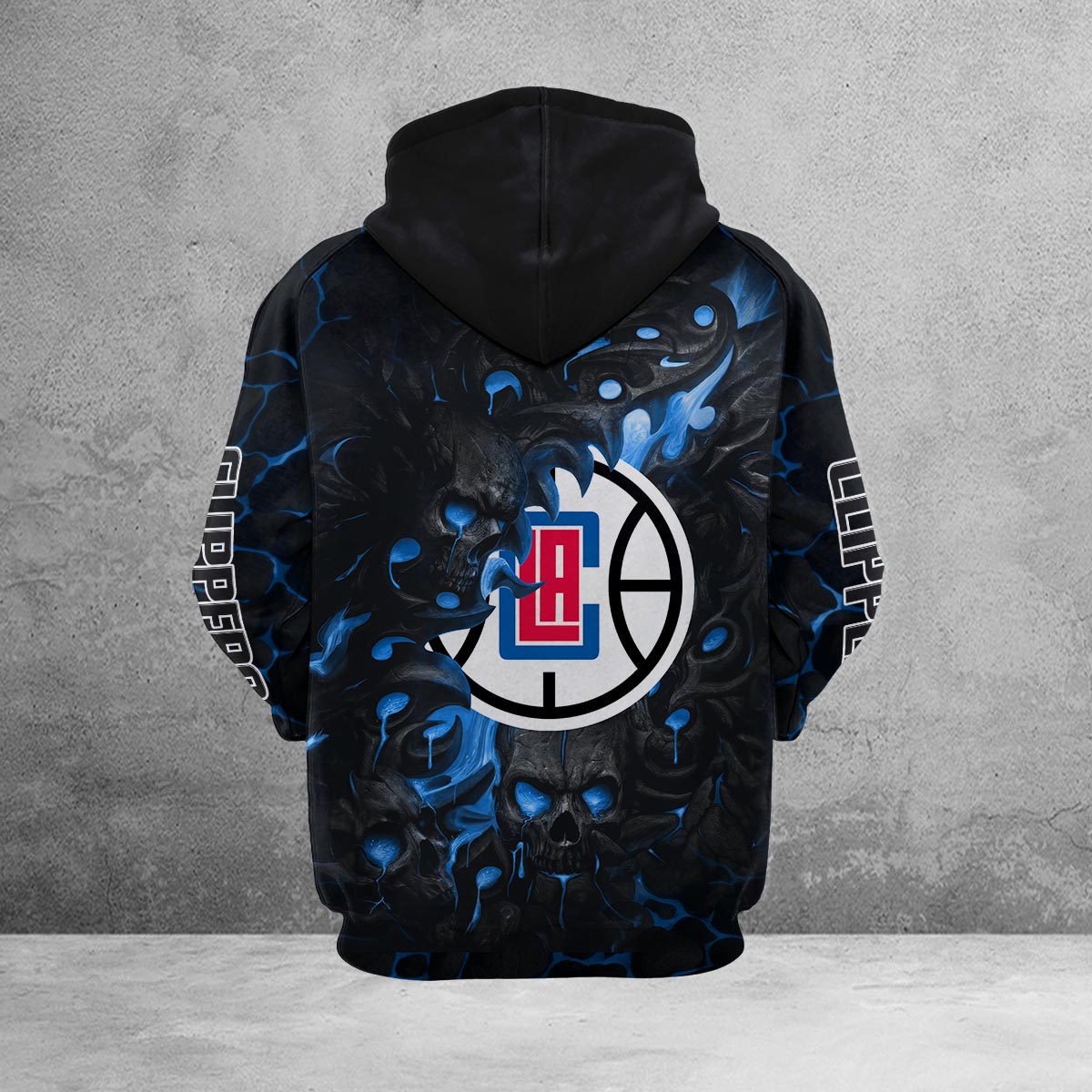Sportswearmerch Los Angeles Clippers NBA Lava Skull Hoodie For Fan