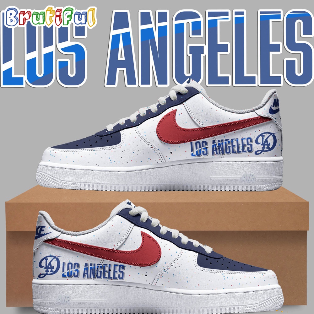Sportswearmerch Los Angeles Dodgers MLB 2024 City Connect Air Low-Top Shoes For Men And Women