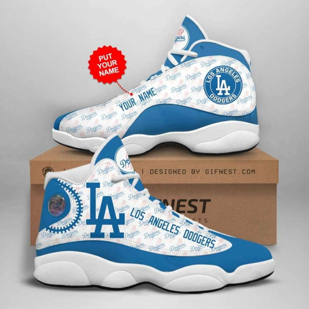 Sportswearmerch Los Angeles Dodgers MLB AJ13 Sneakers Shoes For Men And Women