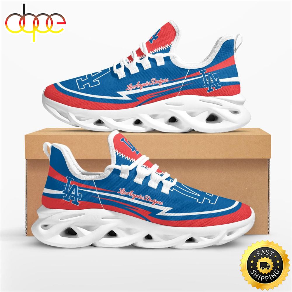 Sportswearmerch Los Angeles Dodgers MLB Are Coming Curves Max Soul Shoes Sneakers For Men And Women