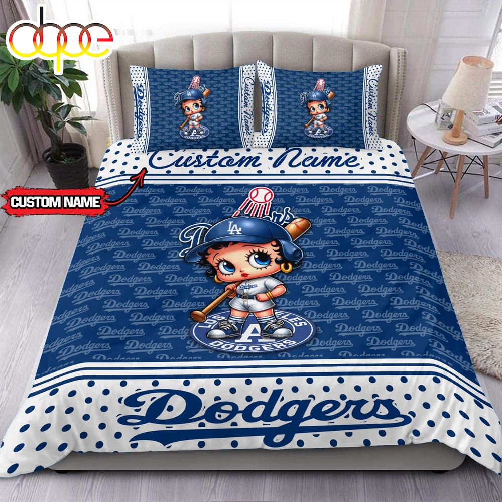 Sportswearmerch Los Angeles Dodgers MLB Baseball Bedding Set For Fan