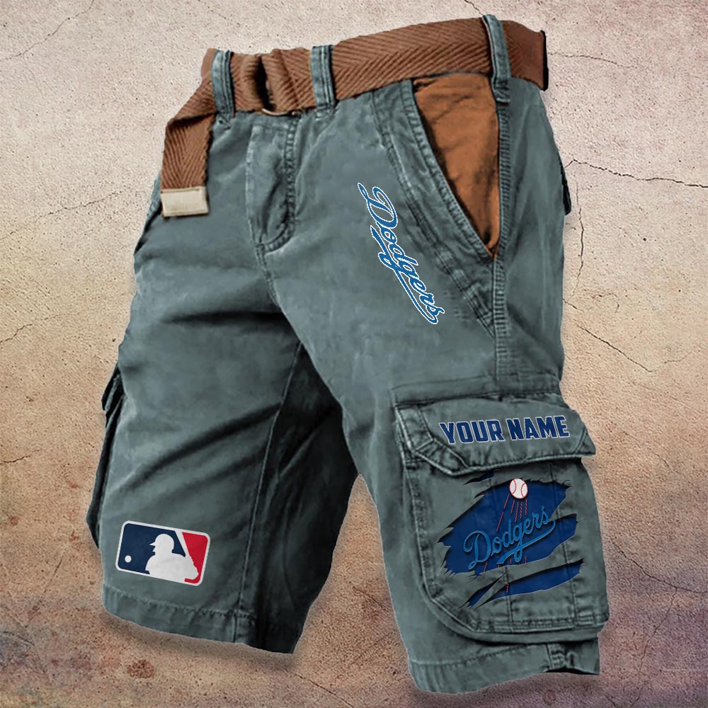 Sportswearmerch Los Angeles Dodgers MLB Denim Short For Fan