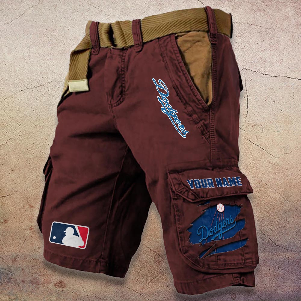 Sportswearmerch Los Angeles Dodgers MLB Denim Short For Fan