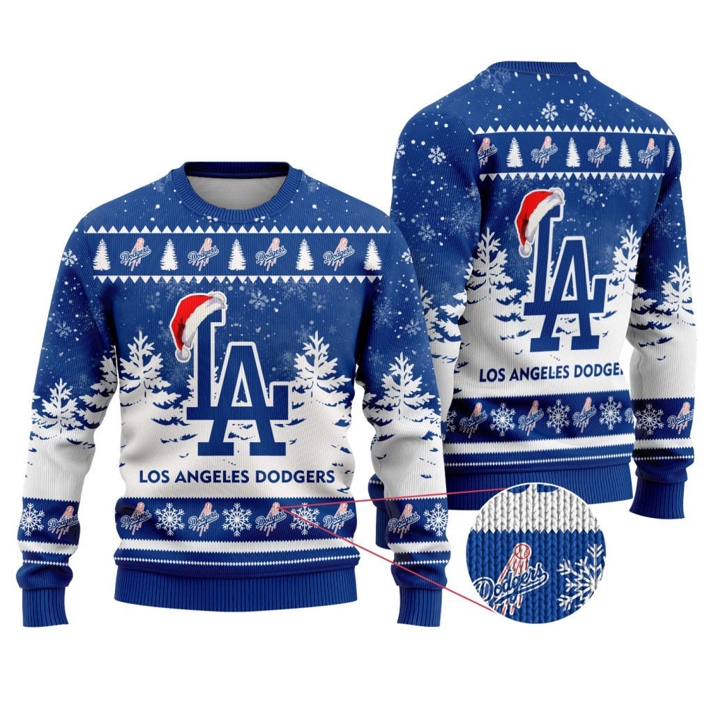 Sportswearmerch Los Angeles Dodgers MLB Funny Christmas Ugly Sweater For Fans