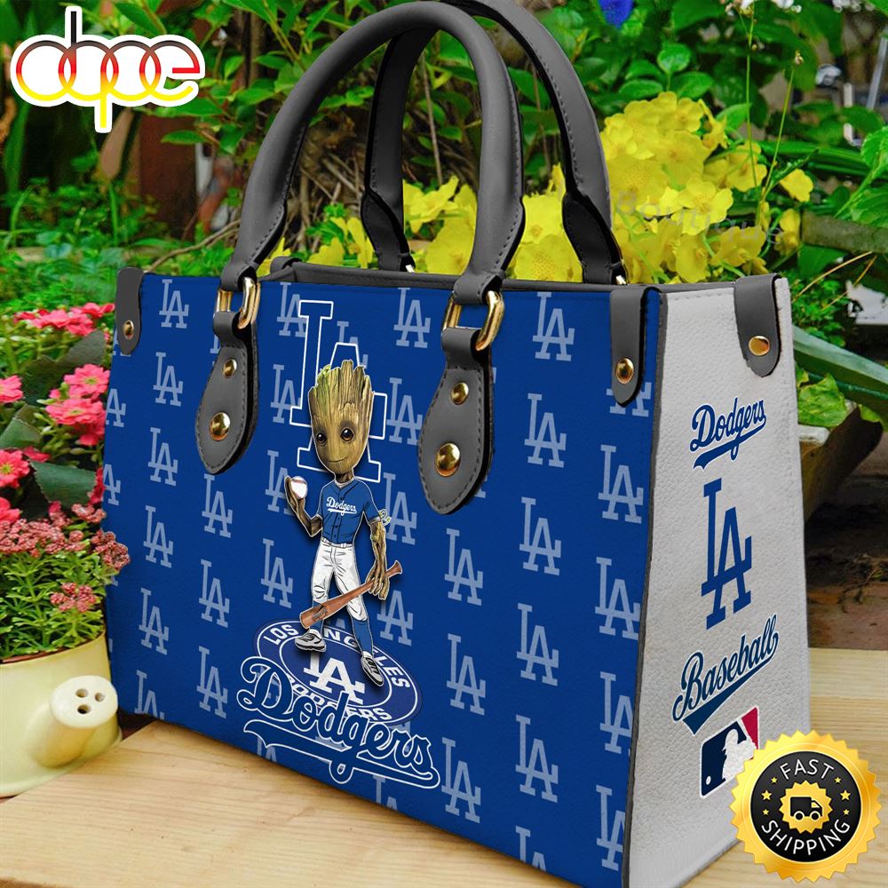 Sportswearmerch Los Angeles Dodgers MLB Groot Women Leather Hand Bag For Fan