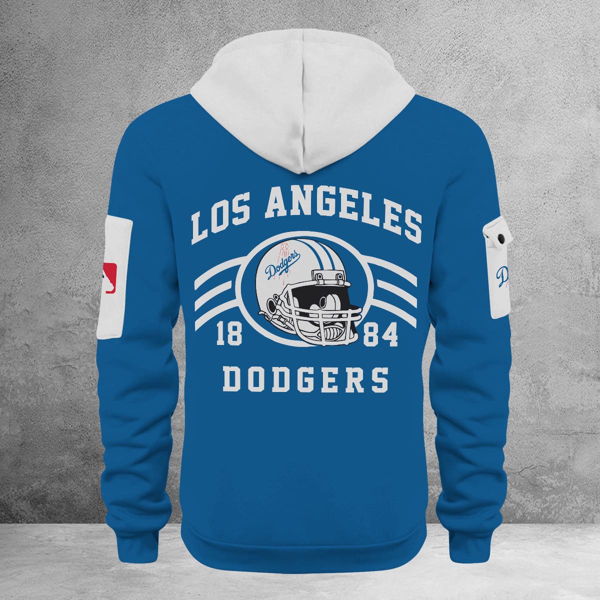 Sportswearmerch Los Angeles Dodgers MLB Half Zip Hoodie Personalized For Fan