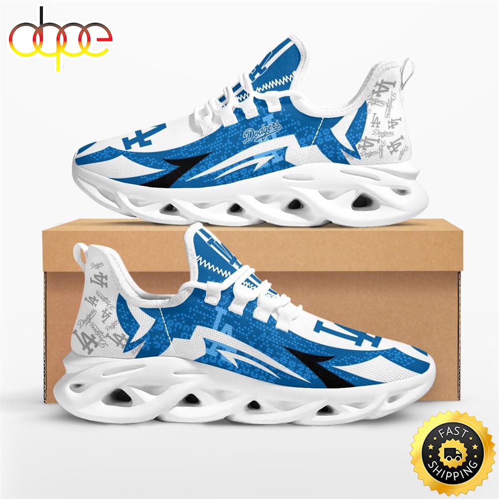 Sportswearmerch Los Angeles Dodgers MLB Symbol Geometric Pattern Max Soul Shoes Sneakers For Men And Women