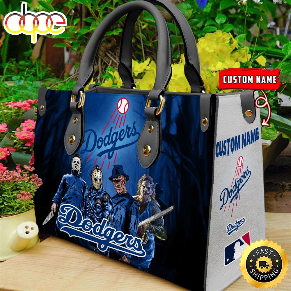 Sportswearmerch Los Angeles Dodgers MLB Women Leather Hand Bag For Fan