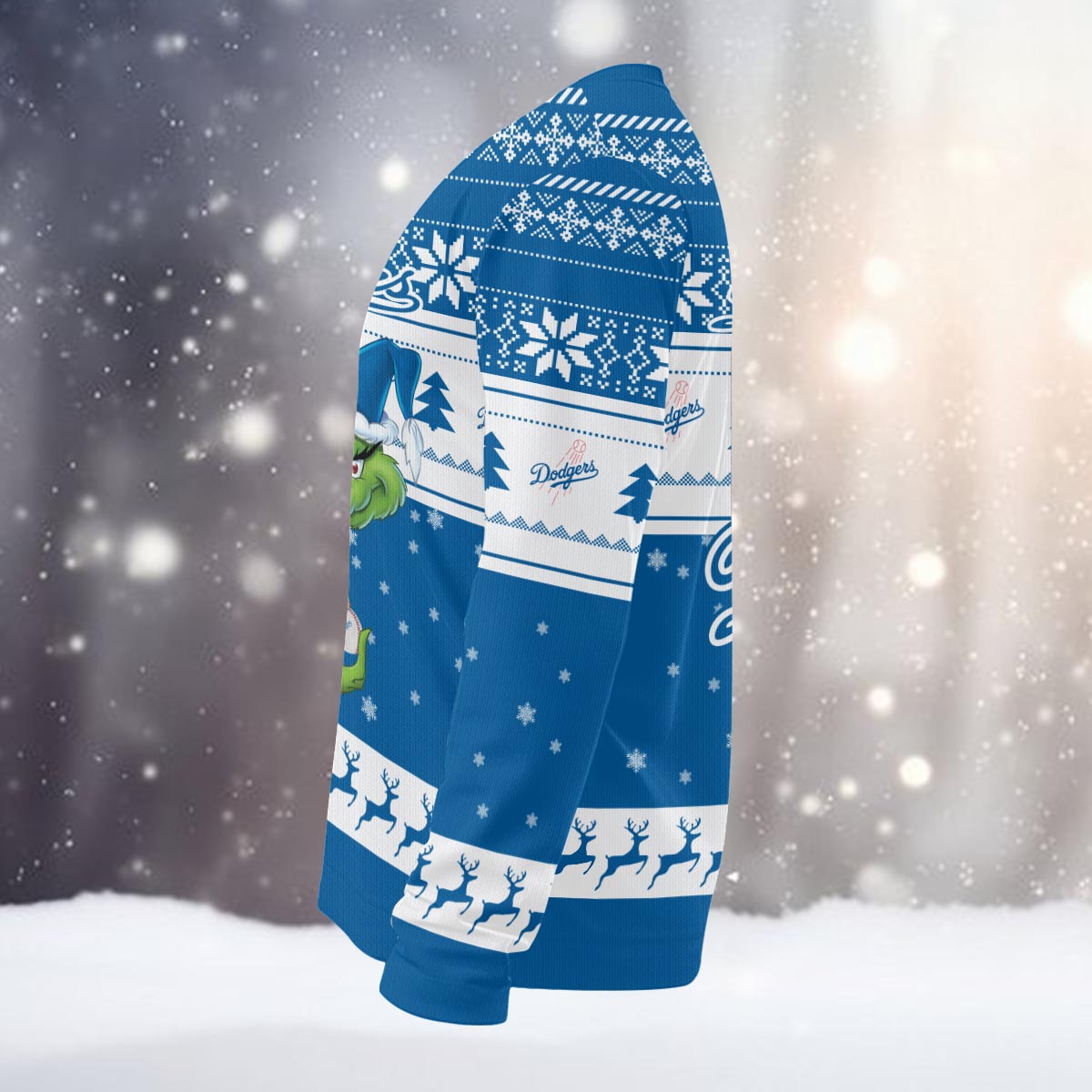 Sportswearmerch Los Angeles Dodgers MLB x Grinch Christmas Ugly Sweater For Fans