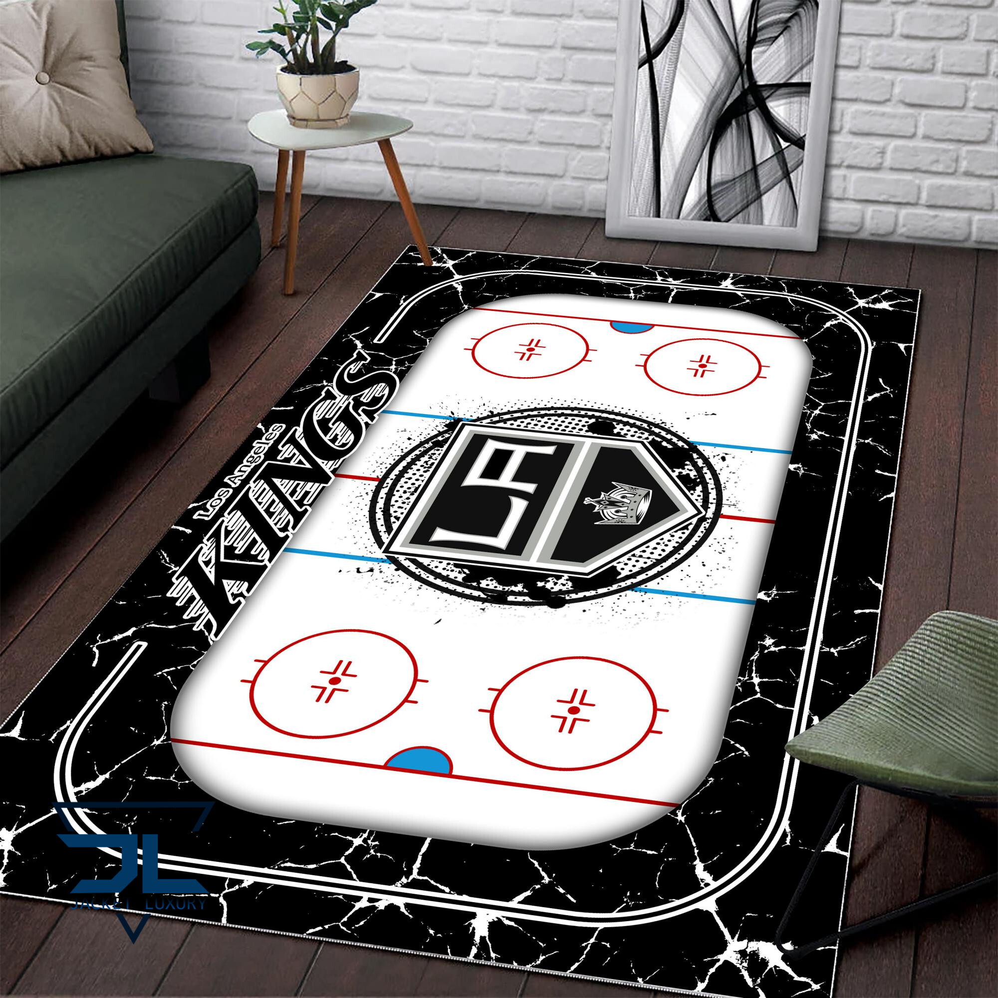 Sportswearmerch Los Angeles Kings NHL Area Rug For Fan