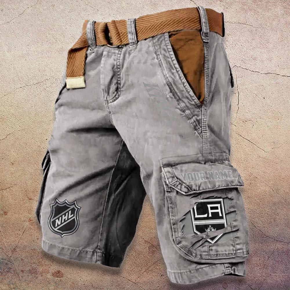 Sportswearmerch Los Angeles Kings NHL Denim Short For Fan