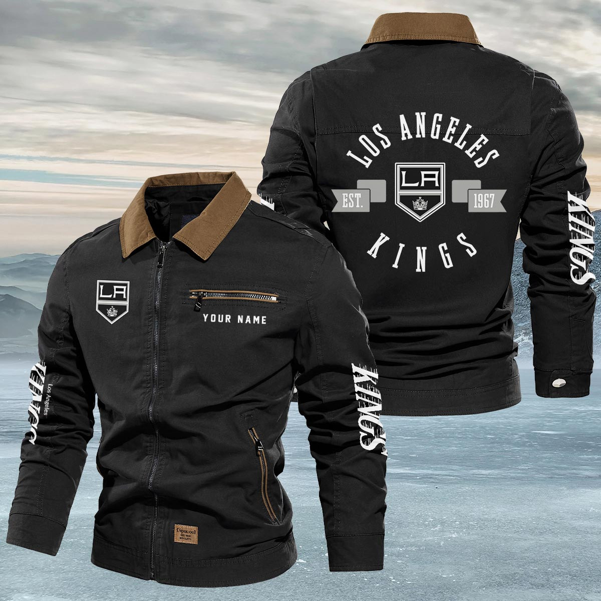 Sportswearmerch Los Angeles Kings NHL Lapel Jacket For Fan